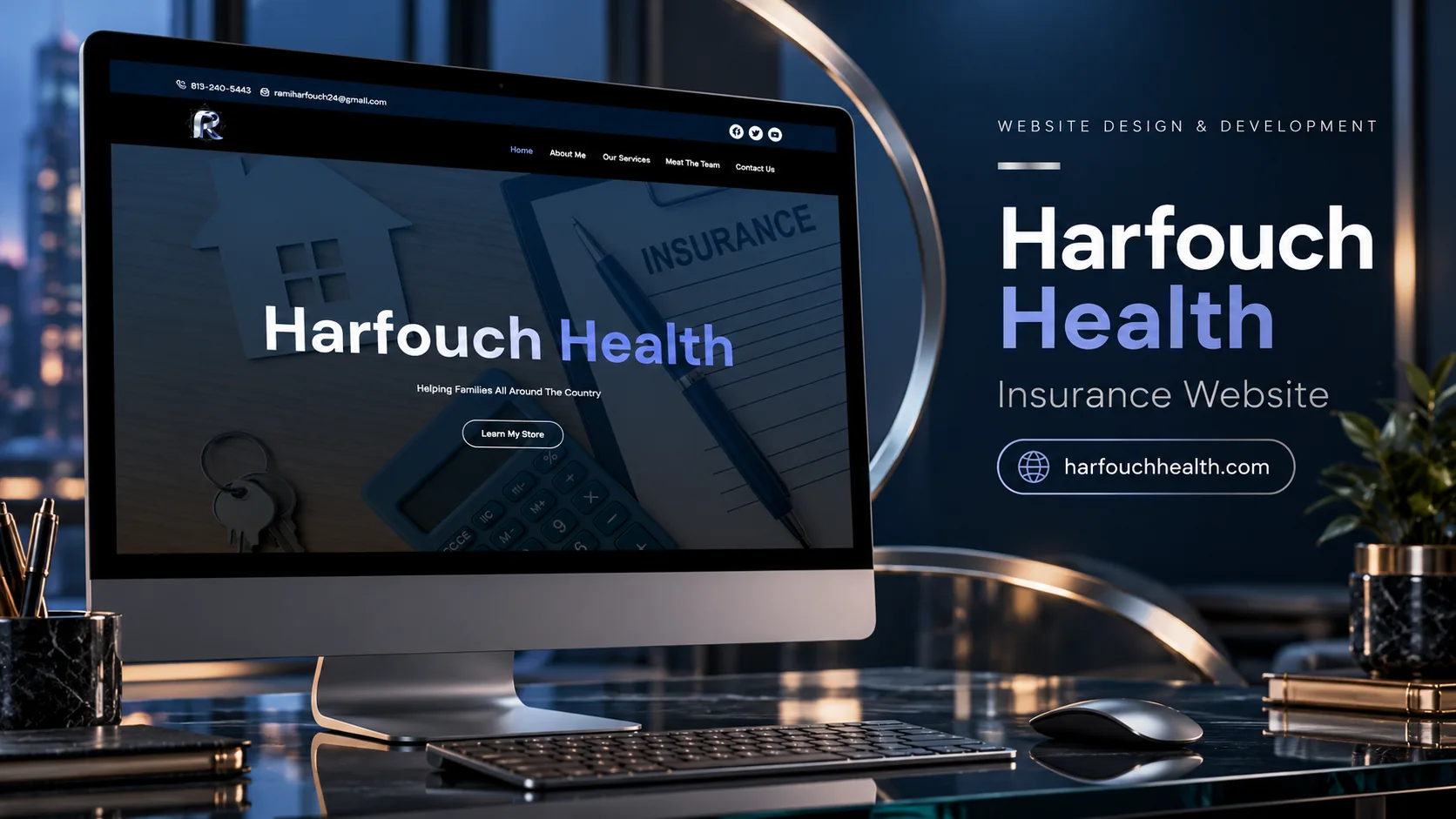 Harfouch Health homepage preview