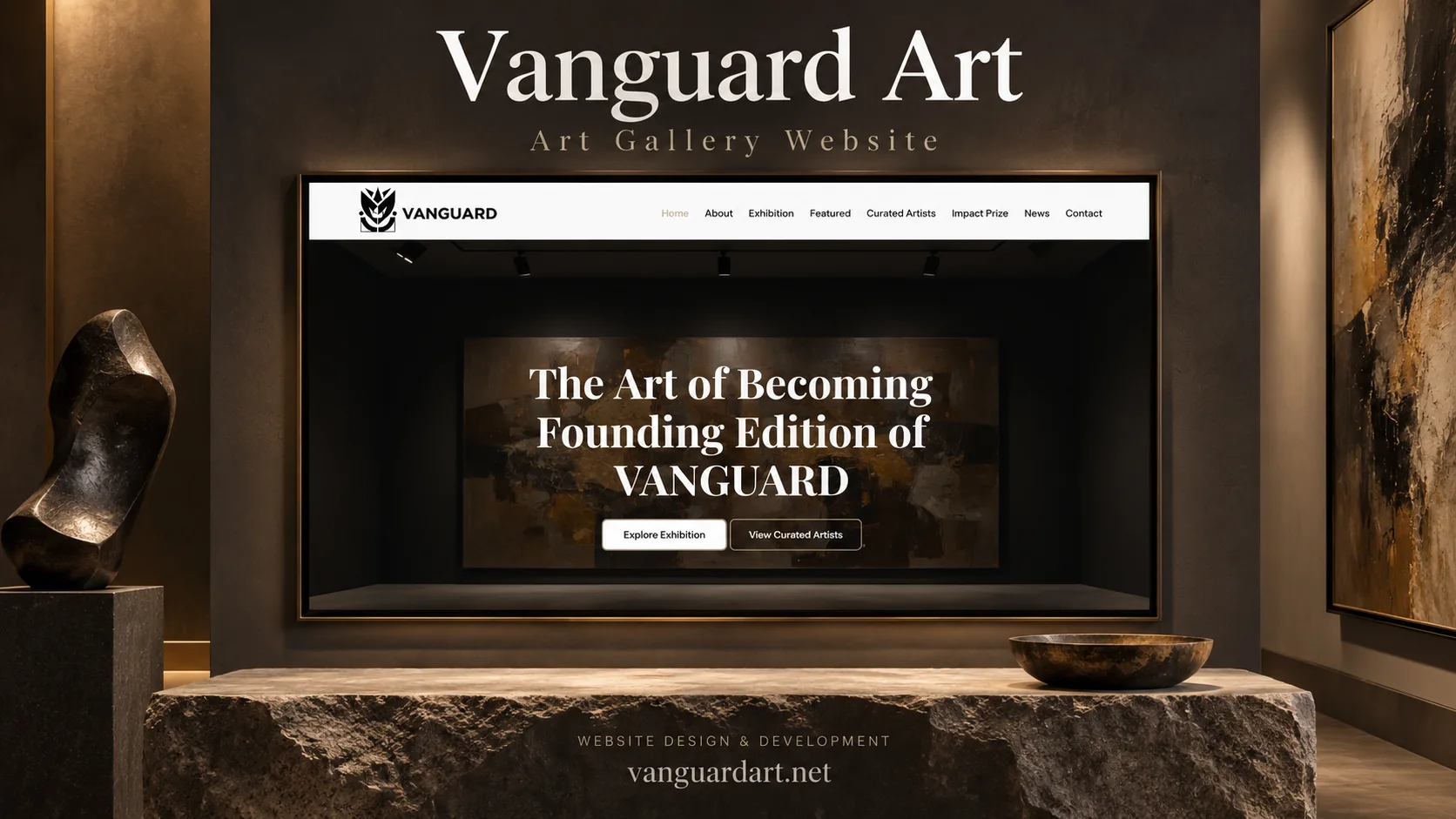 Vanguard Art homepage preview