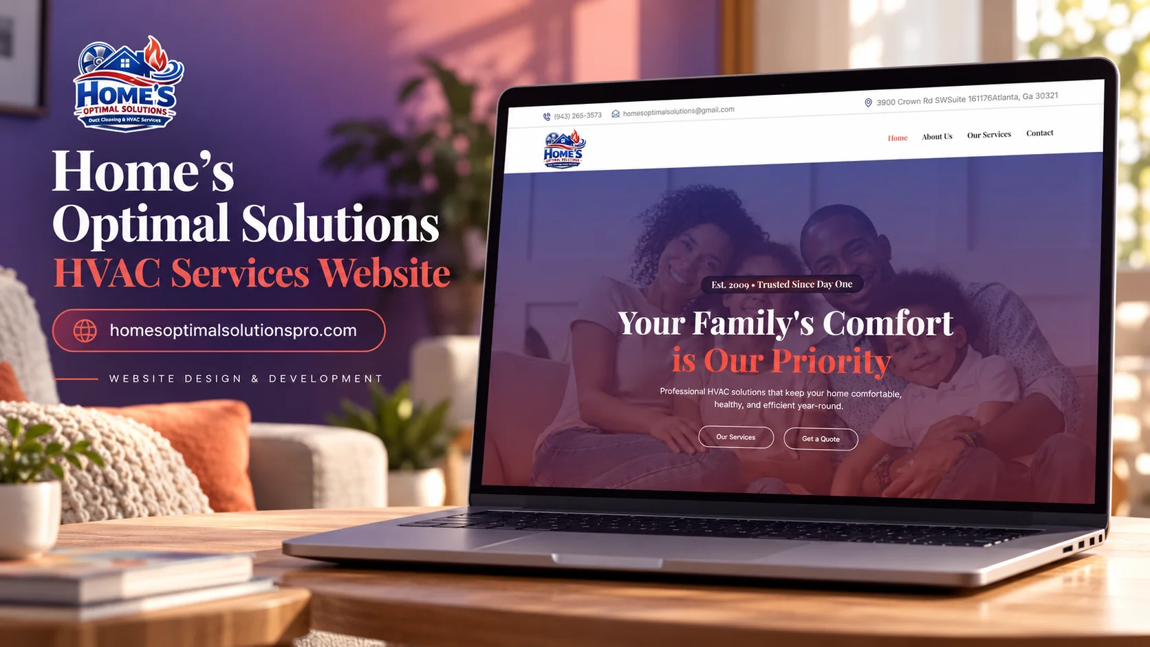 Homes Optimal Solutions Pro homepage preview