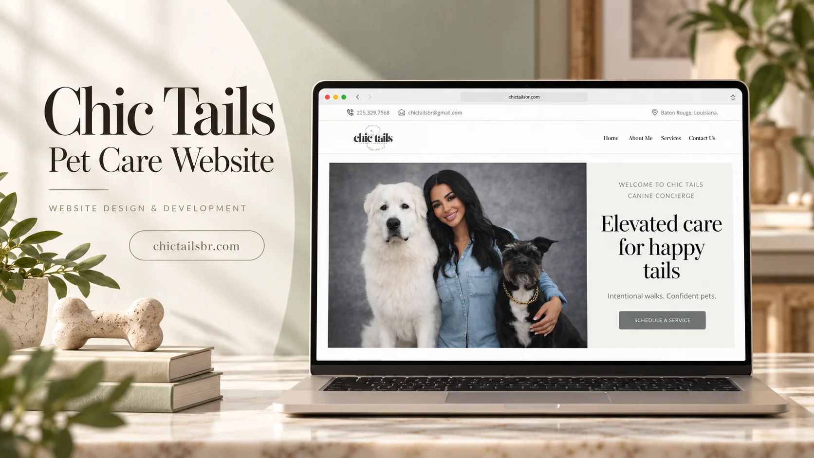 Chic Tails BR homepage preview