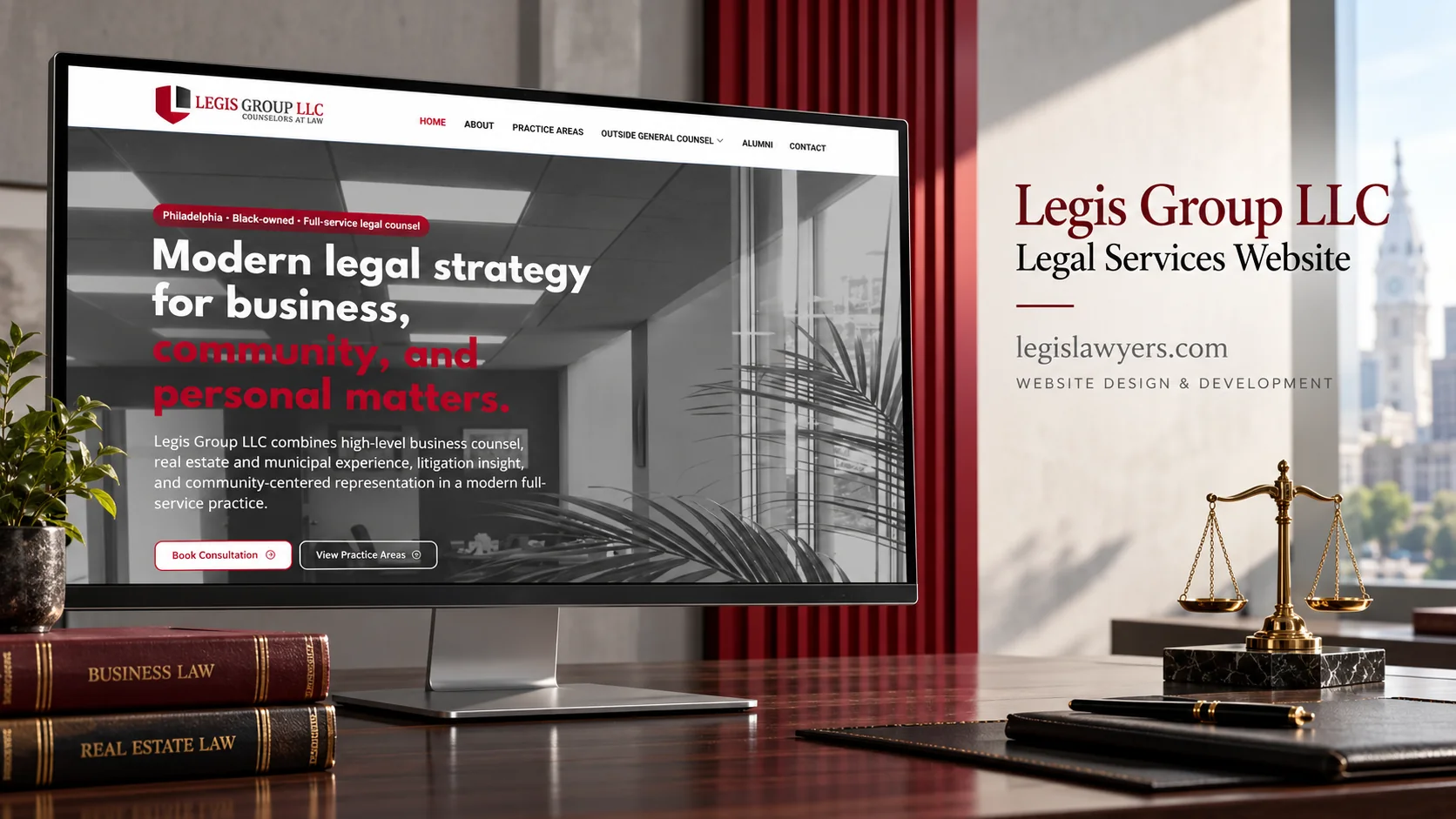 Legis Lawyers homepage preview