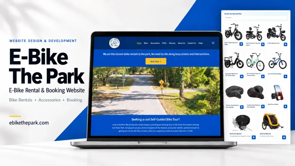 E-Bike The Park homepage preview